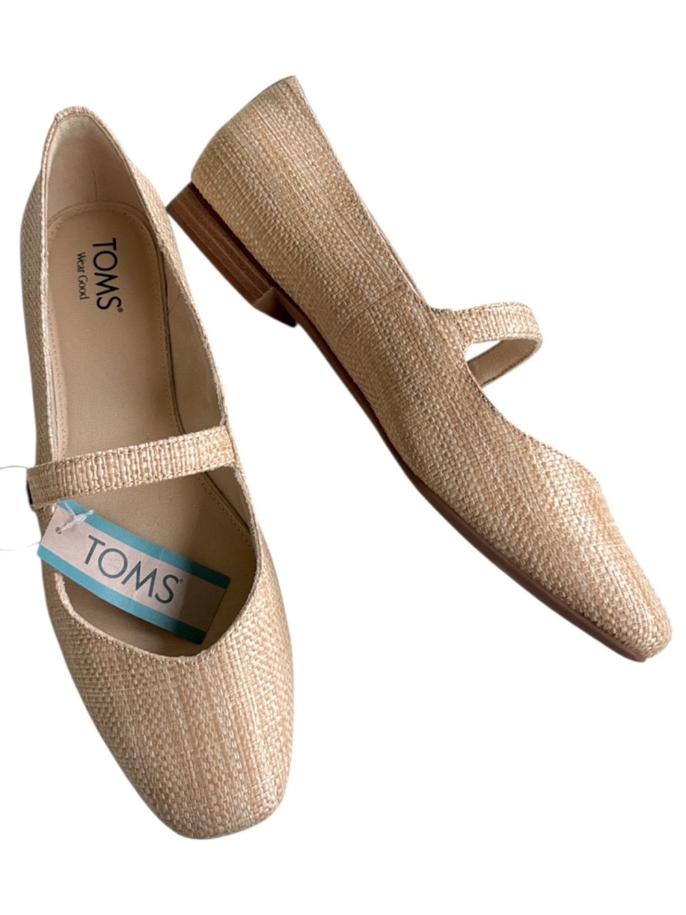 NWT Toms Bianca Mary Jane Flats Size 12
